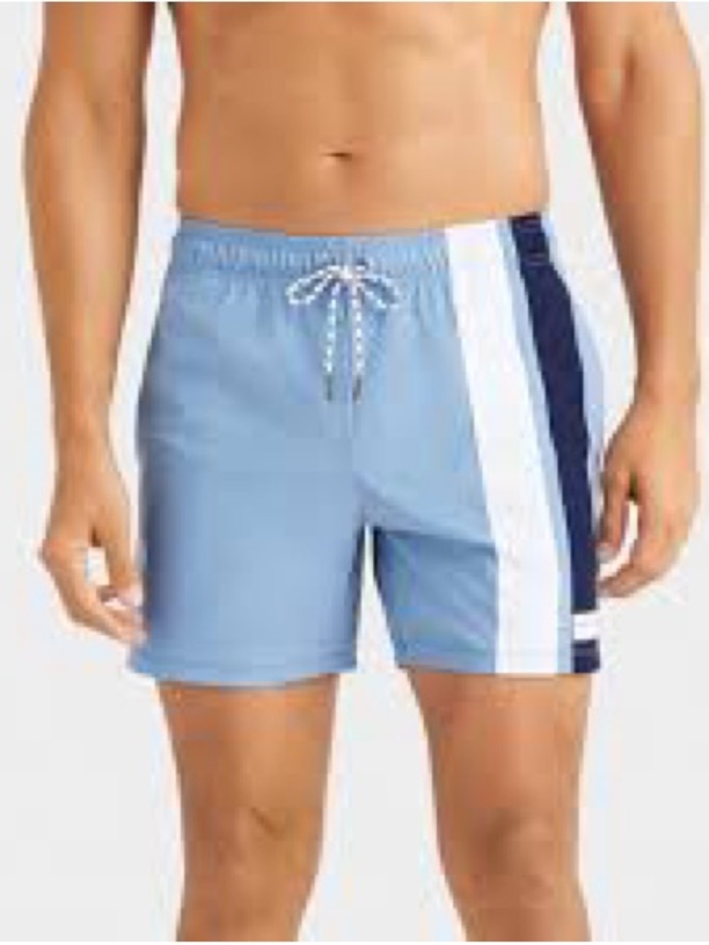 Rhone Fletcher Swim Trunks Mens Large Blue  6 Inch Inseam Colorblock